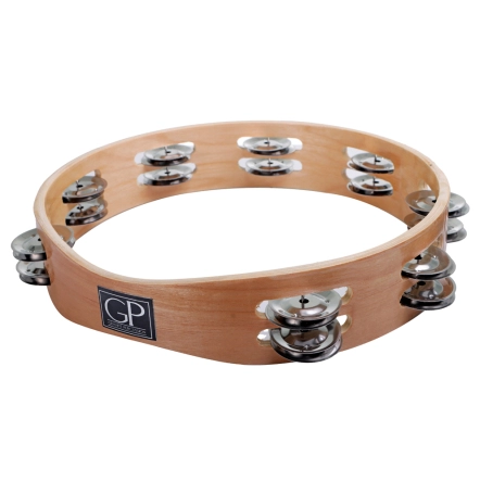  image 2 GP-TAMB3 10-inch Wood Frame Tambourine – Headless