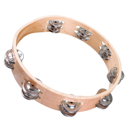 image 1 GP-TAMB3 10-inch Wood Frame Tambourine – Headless