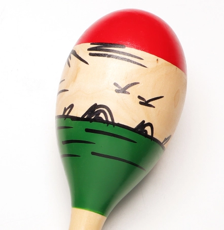image 3 GP-MARACA2 10-inch Large Scale Maraca – Floral