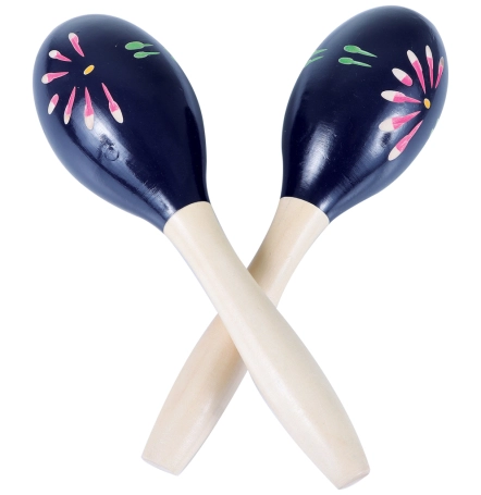 image 1 GP-MARACA1 8-inch Wood Painted Maracas