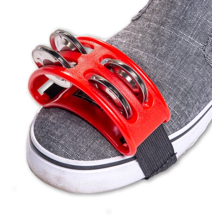 image 2 GP-FTRD Foot Tambourine - Red